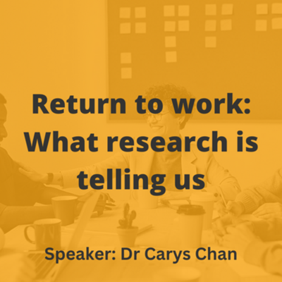 Reactions to return to work: What research is telling us