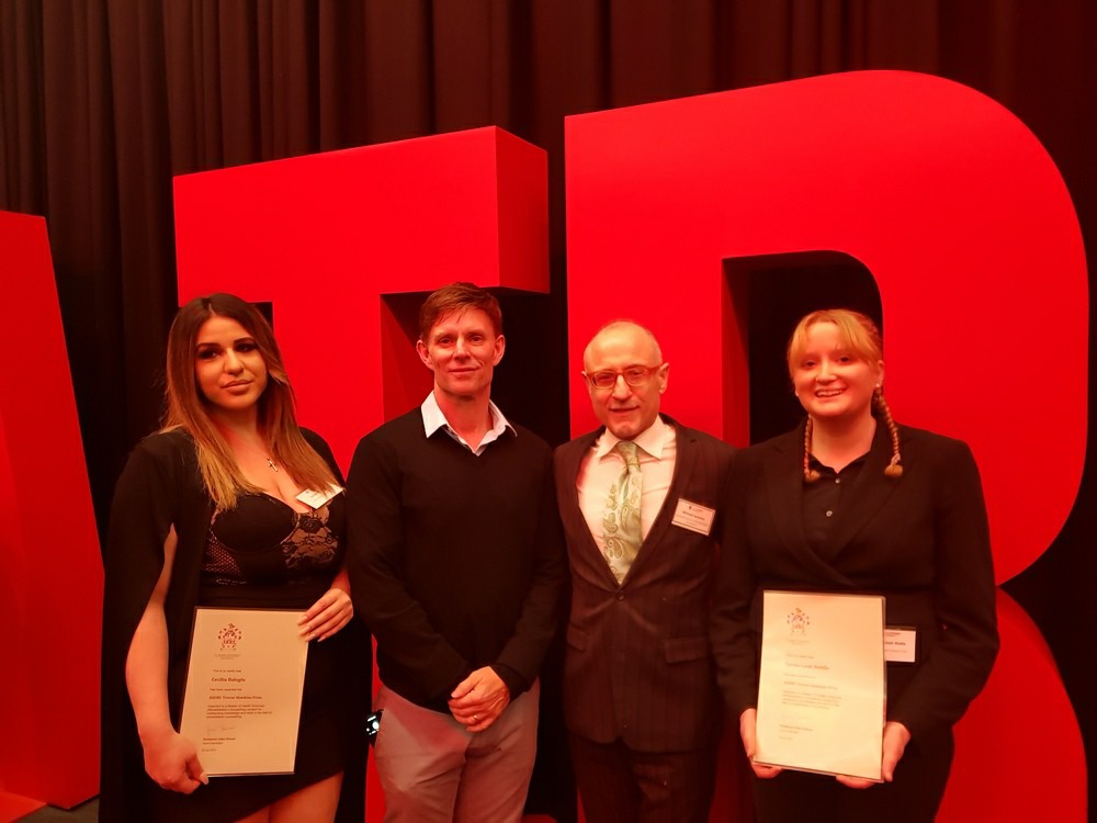 Cecilia Baloglu, Paul O'Halloran, Michael Iacovino, Tischa-Leah Biddle 2017 Student prize winners